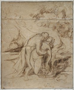 Phrosine e Melidore o, Il bacio, c.1848-52 da Honoré Daumier